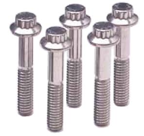 ARP M10 x 1.25 x 35 12pt Black Oxide Bolts (5/pkg) - arp673-1004