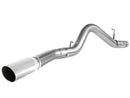 aFe MACHForce XP Exhaust 5in DPF-Back SS 11-13 GM Diesel Trucks V8-6.6L (td) (LML) (Pol Tip) - afe49-44041-P