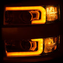 ANZO Projector Headlights 15-17 Chevrolet Silverado 2500HD / 3500HD Chrome w/ Chrome Rim - anz111366