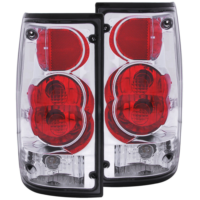 ANZO 1989-1995 Toyota Pickup Taillights Chrome - anz211130