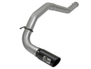 aFe LARGE Bore HD DPF-Back SS Exhaust w/ Black Tip 2016 Nissan Titan XD V8-5.0L (td) - afe49-46113-B