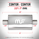 MagnaFlow Muffler Mag SS 14X3.5X7 1.75/1.75 C - mag11113