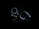ANZO 1997-2001 Honda Prelude Projector Headlights w/ Halo Chrome w/ LED - anz121342