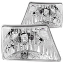ANZO 1998-2000 Ford Ranger Crystal Headlights Chrome - anz111037