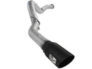 aFe Atlas Exhaust 5in DPF-Back Al Steel 07.5-10 GM Diesel Trucks V8-6.6L (td) LMM (Blk Tip) - afe49-04040-B