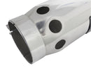 aFe Power Intercooled Tip Stainless Steel - Polished 4in In x 5in Out x 12in L Bolt-On - afe49T40501-P121