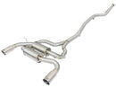 aFe MACHForce XP SS-304 Polish Tip 2.5in Dia Cat Back Exhaust 12-14 BMW 335i (F30) 3.0L (t) - afe49-36326-P