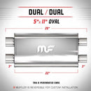 MagnaFlow Muffler Mag SS 22X5X11 3 D/D - mag12599