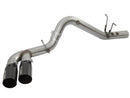 aFe Victory Series 4in 409-SS DPF-Back Exhaust w/ Dual Black Tips 2017 GM Duramax V8-6.6L(td) L5P - afe49-44089-B