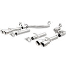 MagnaFlow Axle-Back, SS, 2.5in, Quad Split Rear 3.5in Tip 2015 Dodge Challenger R/T 5.7L - mag19210