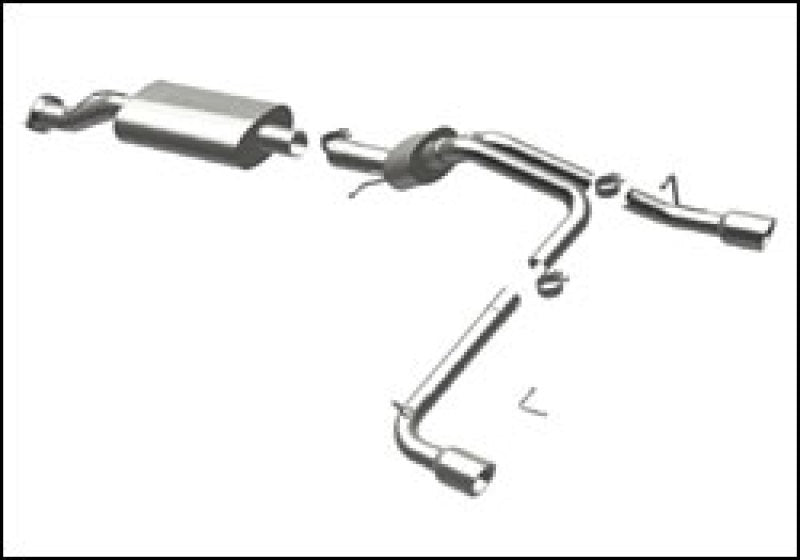 MagnaFlow Sys C/B '07 GM Hummer H2 Split Rear - mag16772