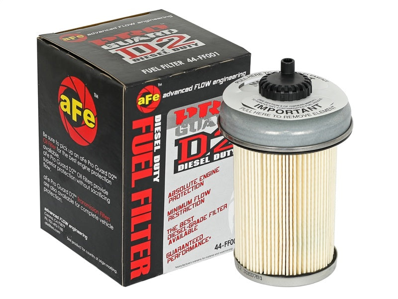 aFe ProGuard D2 Fluid Filters Fuel F/F FUEL GM Diesel Trucks 92-00 V8- 6.2L 6.5L (td) - afe44-FF001