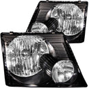ANZO 2002-2005 Ford Explorer Crystal Headlights Black - anz111058