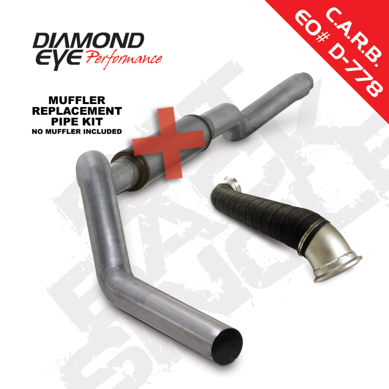 Diamond Eye KIT 5in CB MRP SGL w/ TDP AL 06-07 Chevy/GMC 6.6L Duramax 2500/3500 - depK5123A-RP
