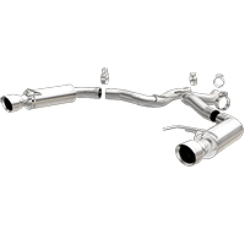MagnaFlow Axle Back, SS, 3in, Competition, Dual Split Polished 4.5in Tip 2015 Ford Mustang GT V8 5.0 - mag19103