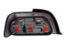 ANZO 1992-1998 BMW 3 Series E36 Taillights Red/Clear - anz221215