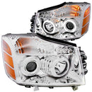ANZO 2004-2007 Nissan Armada Projector Headlights w/ Halo Chrome (CCFL) - anz111094
