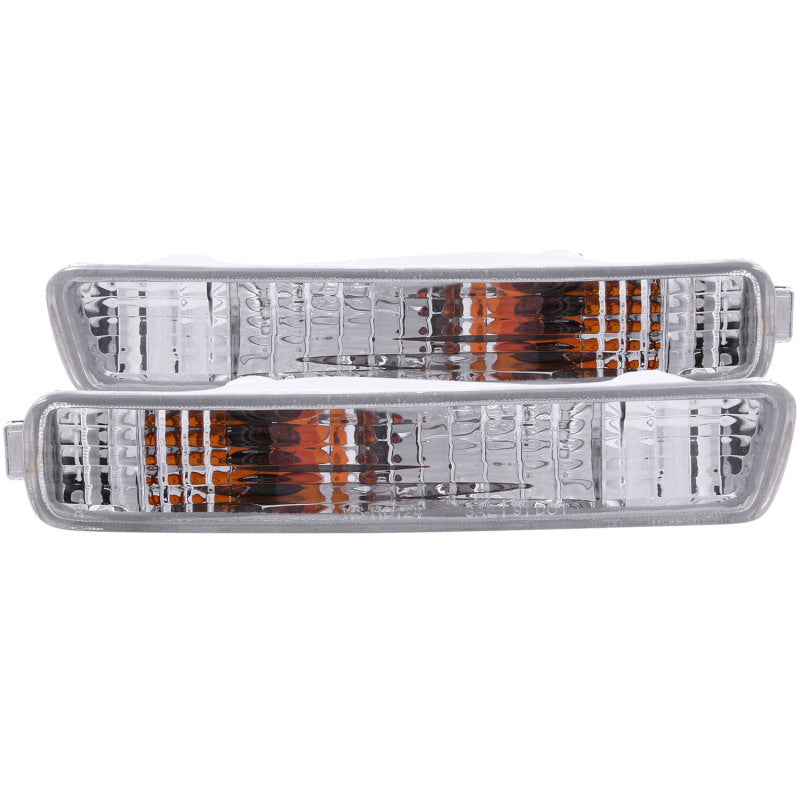 ANZO 1994-1995 Honda Accord Euro Parking Lights Chrome - anz511008