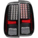 ANZO 2008-2015 Ford F-250 LED Taillights Black - anz311127