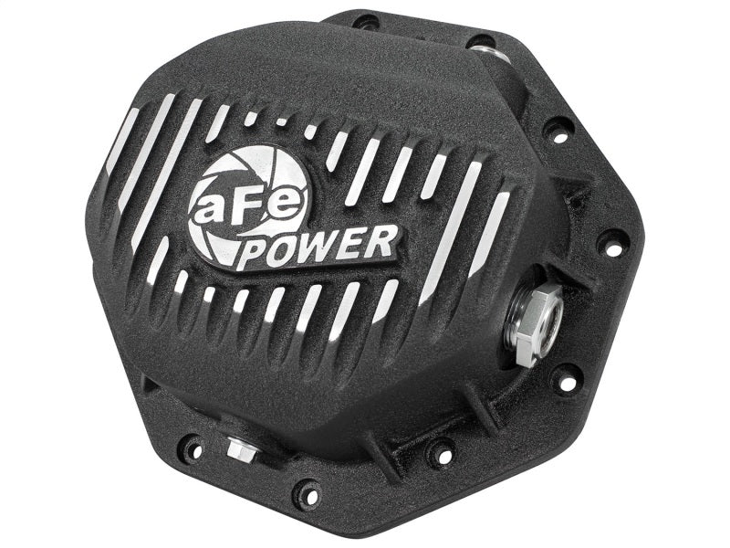 AFE Rear Differential Cover (Black Machined; Pro Series); Dodge/RAM 94-14 Corporate 9.25 (12-Bolt) - afe46-70272