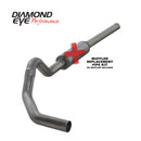 Diamond Eye KIT 4in CB MFLR RPLCMENT PIPE SGL SS: 2004.5-2007.5 DODGE CUMMINS 600 - depK4234S-RP