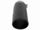 aFe MACHForce XP Cat-Back SS-304 5in Interooled Exhaust Tip 5in In x 6in Outx16inL Bolt-On Right Blk - afe49T50601-B161