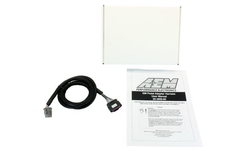 AEM Infinity Core Harness - GM DBW Pedal Adapter (GM # 10379038) - aem30-3809-00