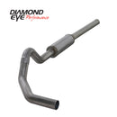 Diamond Eye KIT 4in CB MFLR RPLCMENT PIPE SGL SS: 2004.5-2007.5 DODGE CUMMINS 600 - depK4234S-RP