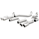 MagnaFlow Axle-Back, SS, 3in, Quad Split Rear 3.5 Tips 2015 Dodge Challenger incl SRT Hellcat - mag19206