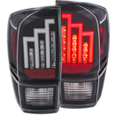 ANZO 2016-2017 Toyota Tacoma LED Taillights Black - anz311281