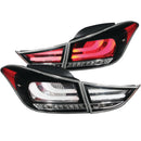 ANZO 2011-2013 Hyundai Elantra LED Taillights Black 4pc - anz321298