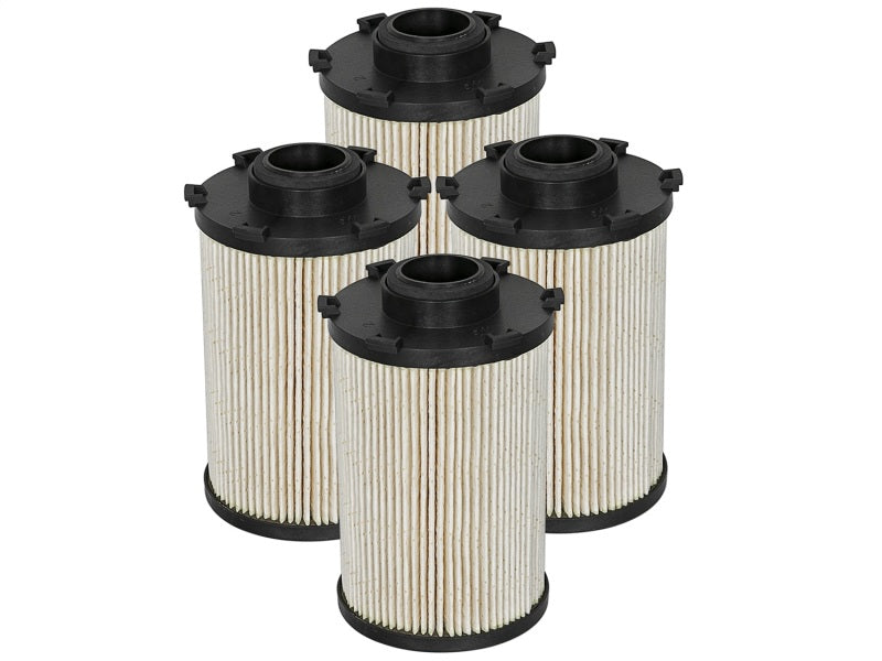 aFe Pro GUARD D2 Fuel Filter 07.5-09 Dodge RAM Diesel Trucks L6 6.7L (td) (4 Pack) - afe44-FF012-MB