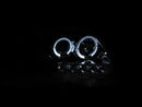 ANZO 1997.5-2003 Ford F-150 Projector Headlights w/ Halo and LED Chrome 1pc - anz111032