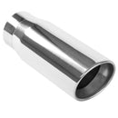 MagnaFlow Tip Stainless Double Wall Round Single Outlet Polished 5in DIA 4in Inlet 13in Length - mag35231