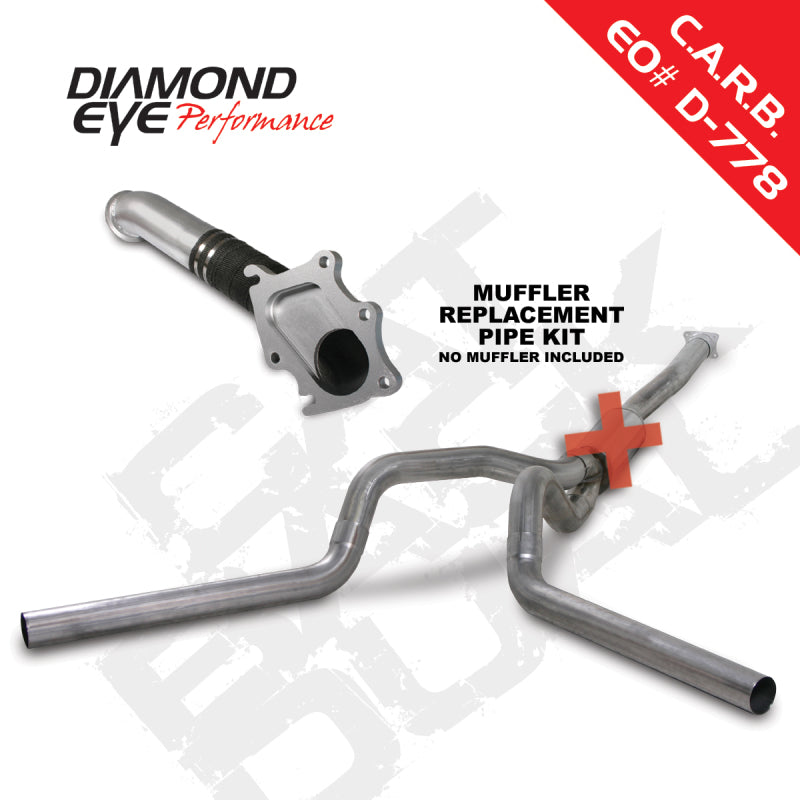 Diamond Eye KIT 4in CB MRP DL w/ TDP SS 01-04 Chevy/GMC 6.6L Duramax 2500/3500 - depK4119S-RP