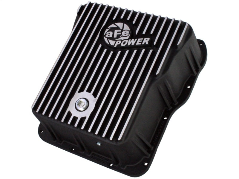 aFe Power Cover Trans Pan Machined Trans Pan GM Diesel Trucks 01-12 V8-6.6L Machined - afe46-70072