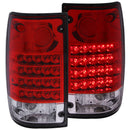 ANZO 1989-1995 Toyota Pickup LED Taillights Red/Clear - anz311043