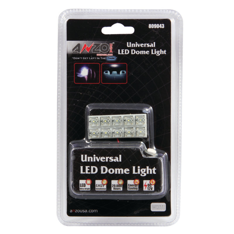 ANZO LED Dome Light Universal LED Dome Light - 10 LED Universal 2in x .75in - anz809043