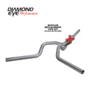 Diamond Eye KIT 4in CB MFLR RPLCMENT PIPE DUAL AL: 94-97 FORD 7.3L F250/F350 PWRSTROKE - depK4312A-RP