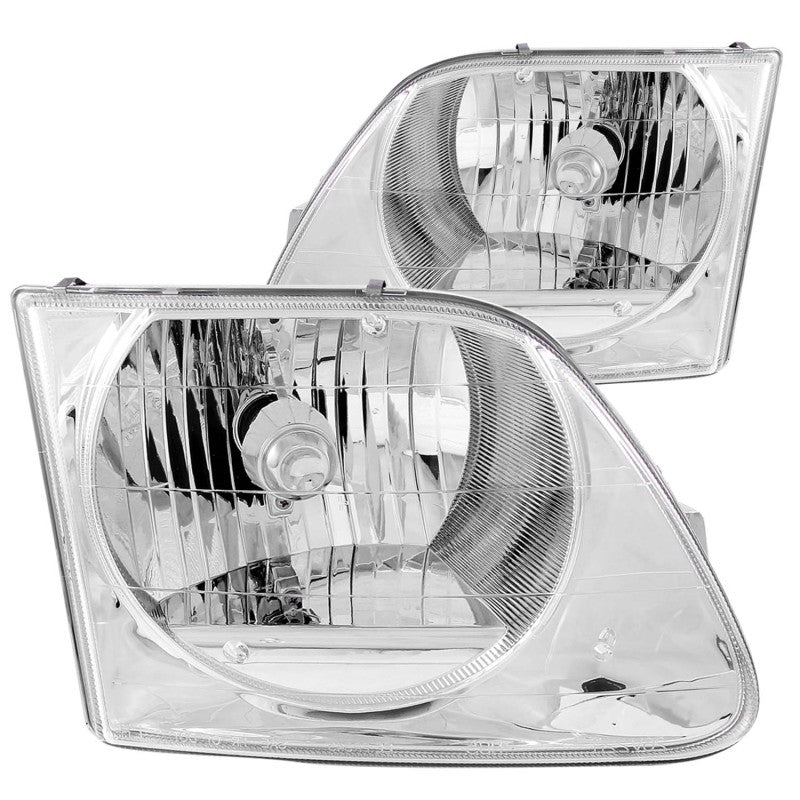 ANZO 1997-2003 Ford F-150 Crystal Headlights Chrome - anz111030