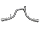 aFe LARGE BORE HD 4in 409-SS DPF-Back Exhaust w/Polished Tip 11-14 Ford Diesel Trucks V8-6.7L (td) - afe49-43065-P