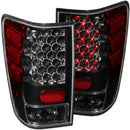 ANZO 2004-2015 Nissan Titan LED Taillights Black - anz311039