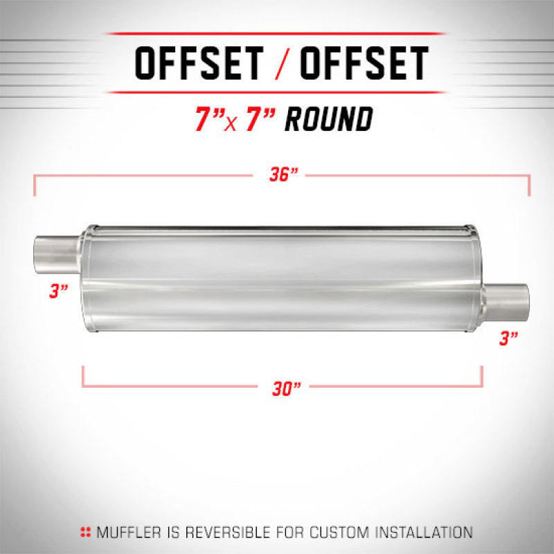 MagnaFlow Muffler Trb SS 7X7 30 3/3.0 - mag13749
