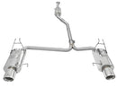 aFe Takeda Exhaust 2.25in to 2in Dia 304SS Cat-Back w/Polished Tips 08-12 Honda Accord Coupe V6 3.5L - afe49-36612