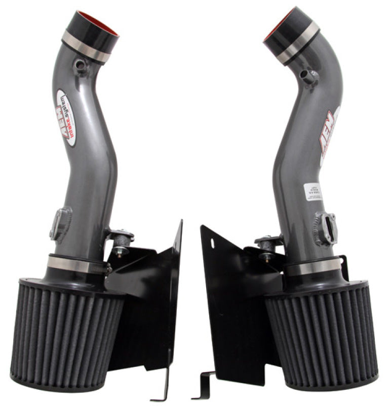 AEM 07 350z Silver Dual Inlet Cold Air Intakes w/ Heat Sheilds - aem21-677C