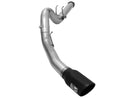 aFe MACHForce XP Exhaust 5in DPF-Back Stainless Steel Exht 2015 Ford Turbo Diesel V8 6.7L Black Tip - afe49-43064-B