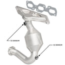 MagnaFlow Conv DF 96-00 Ford Contour 2.5L / 99-02 Mercury Cougar 2.5L California - Front - mag452002