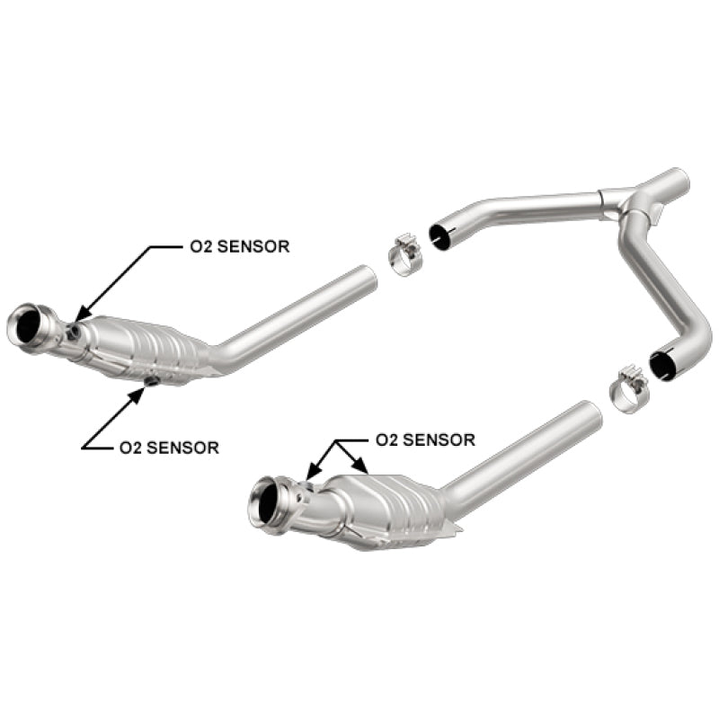 MagnaFlow Conv DF 05-10 Ford Mustang 4.0L Y-Pipe Assembly - mag23012