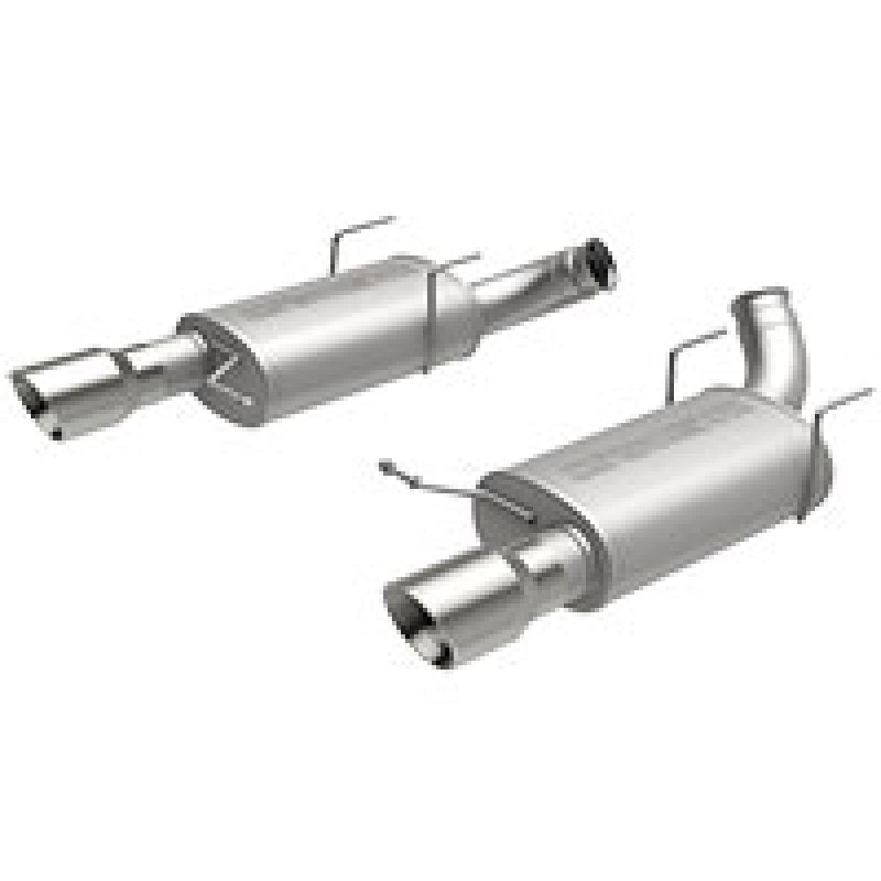 MagnaFlow 13 Ford Mustang V8 5.0L Dual Split Rear Exit Stainless Cat Back Performance Exhaust - mag15151