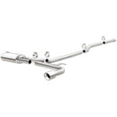 MagnaFlow Cat Back, SS, 2.5in, Street, Single Straight Pass. Polished 4in Tip, 2015 Ford Fusion 2.5L - mag19096